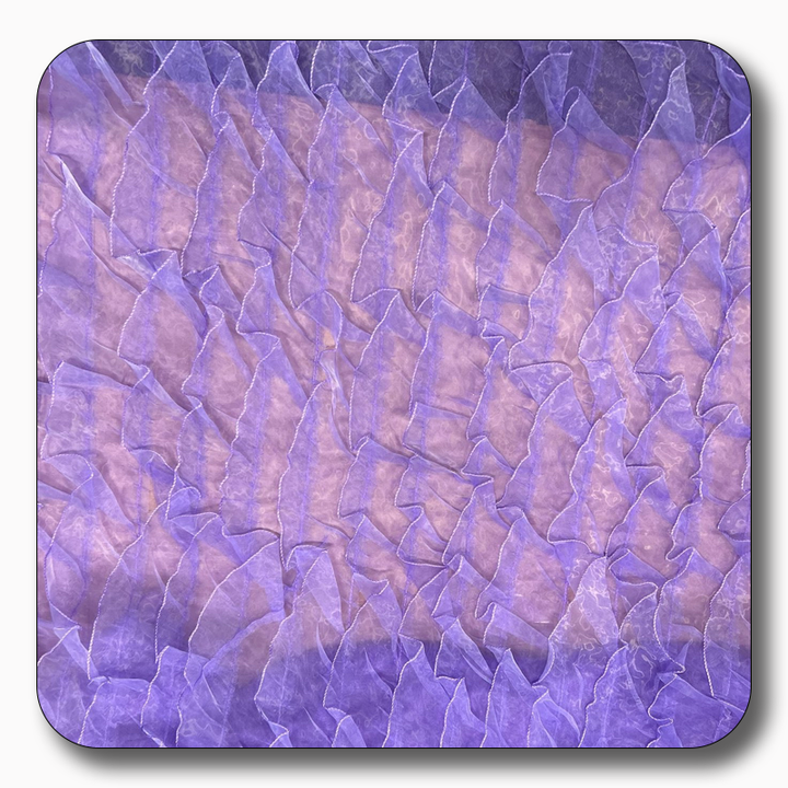 Ruffle Organza Fabric Mesh - Sold by the Yard