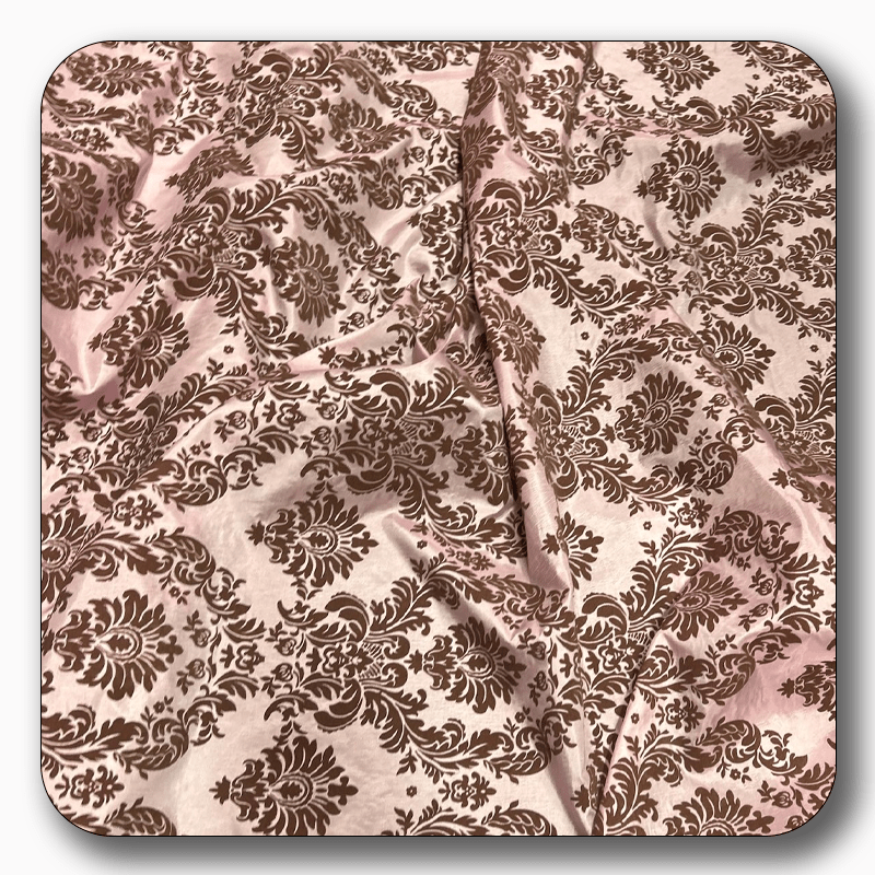5 Yards Damask Flocking Taffeta Wholesale
