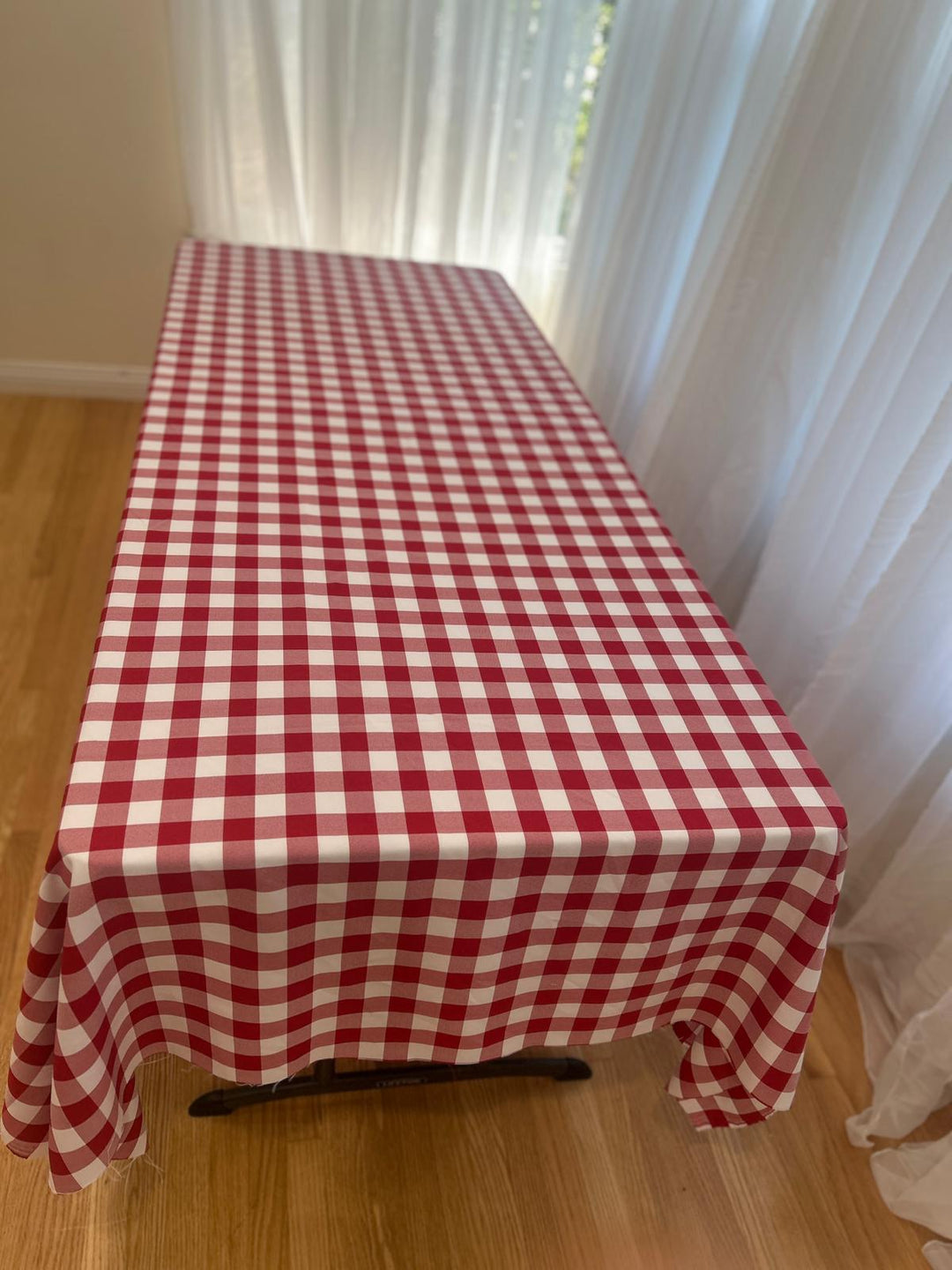 Gingham Checkered Tablecloth - Rectangular  58'' by 108''