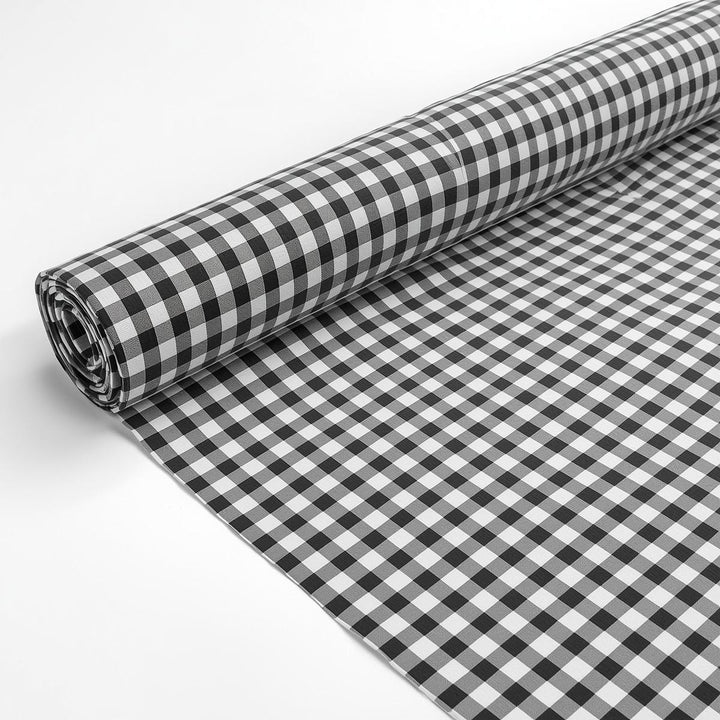 Polyester 50 Yards Checkered Plaid Wholesale Wrinkle-Resistant for Tablecloths, Curtains & Décor – Free Shipping