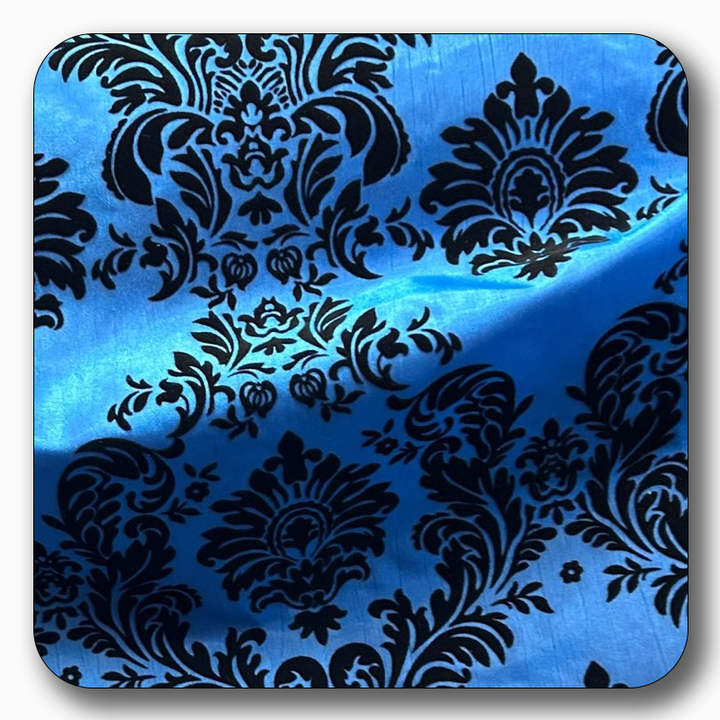 5 Yards Damask Flocking Taffeta Wholesale
