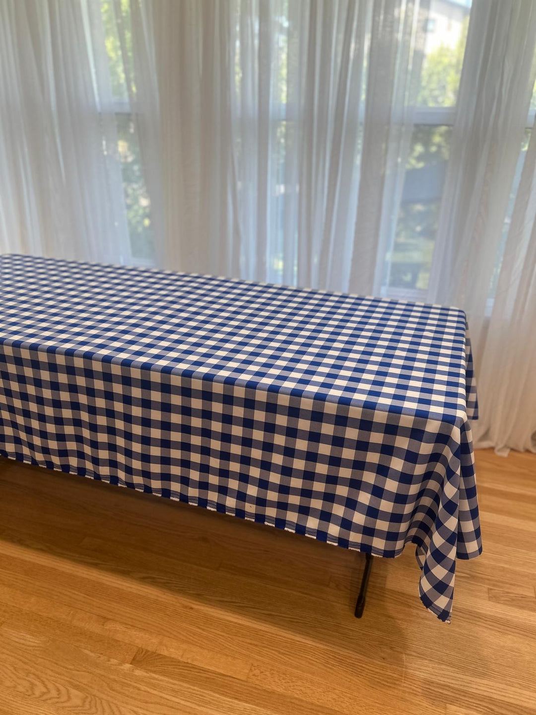 Gingham Checkered Tablecloth - Rectangular  58'' by 108''