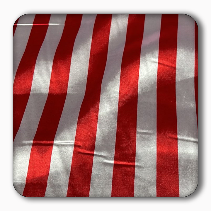 Striped Table Runner 1" - Red