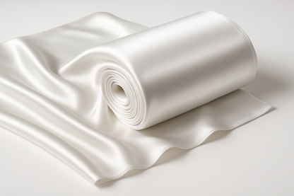 satin fabric white roll  