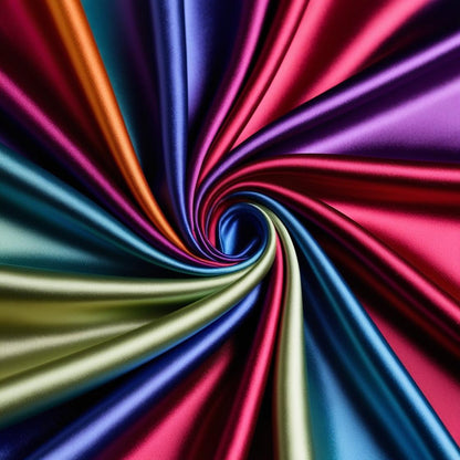 50 Yards Continuous Piece Polyester Satin Fabric Roll  – 60” Wide – 35+ Colors – Free Shipping