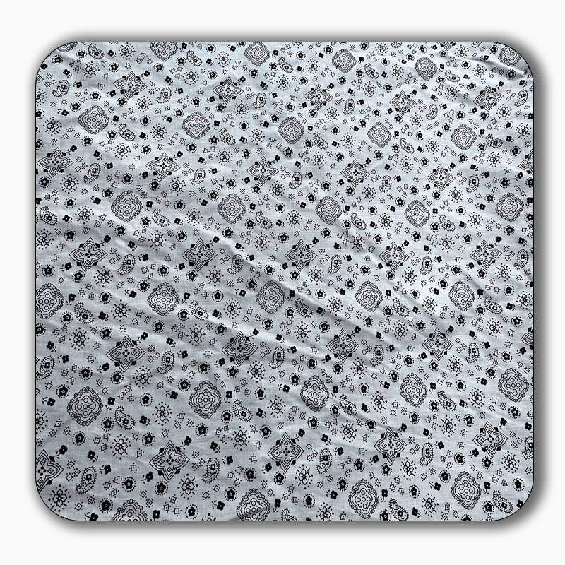 Bandana Print Poly Cotton Fabric - Sold by the Yard