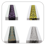 Damask Flocking Taffeta Table Runners