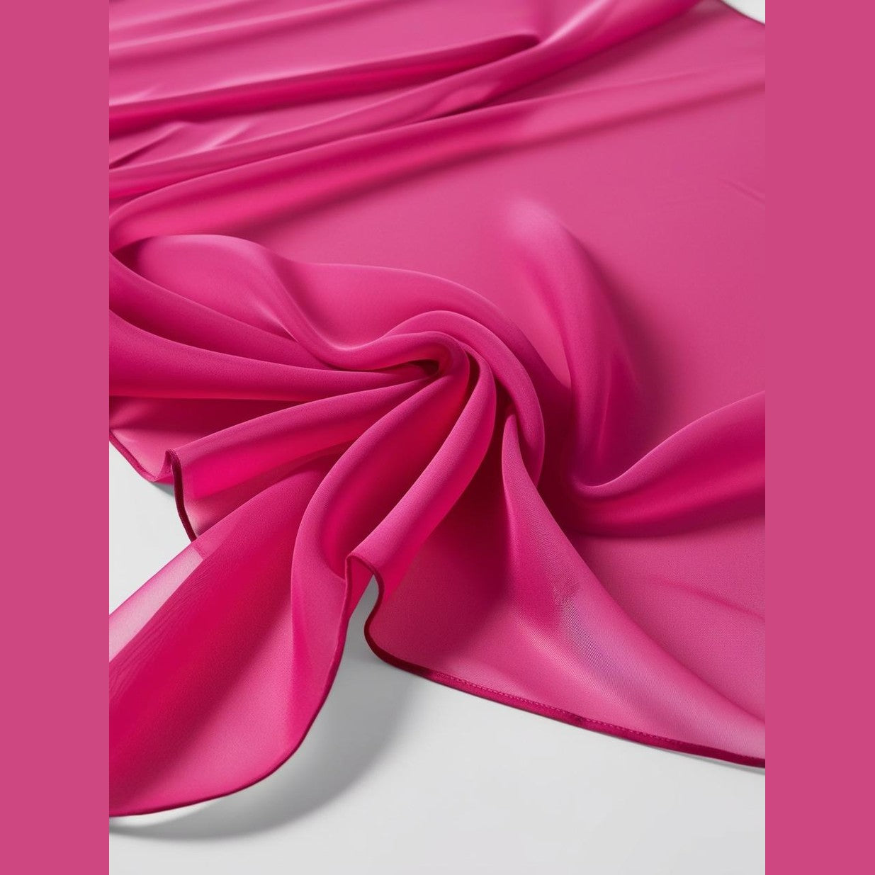 20 Yard Continuous Pieces Polyester Chiffon Fabric-Sheer & Lightweight for Backdrops, Decor & Dresses | Free Shipping