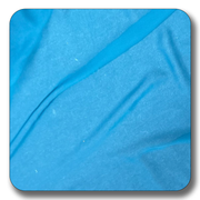 Vibrant blue polyester chiffon fabric, soft and lightweight, showcasing its smooth texture and durability.