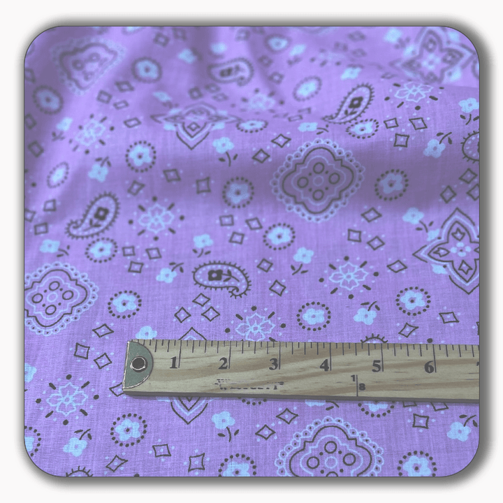 Bandana Print Poly Cotton Fabric - Sold by the Yard