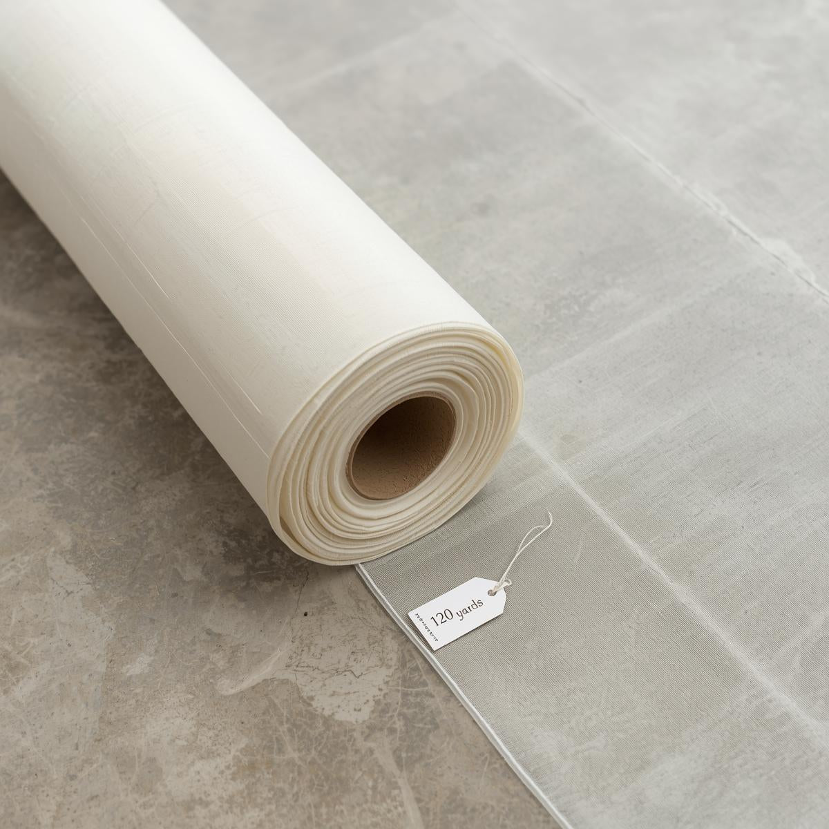 Polyester 120” Voile Sheer Fabric – 120 Yard Continuous Roll – Bulk Wholesale – Free Shipping