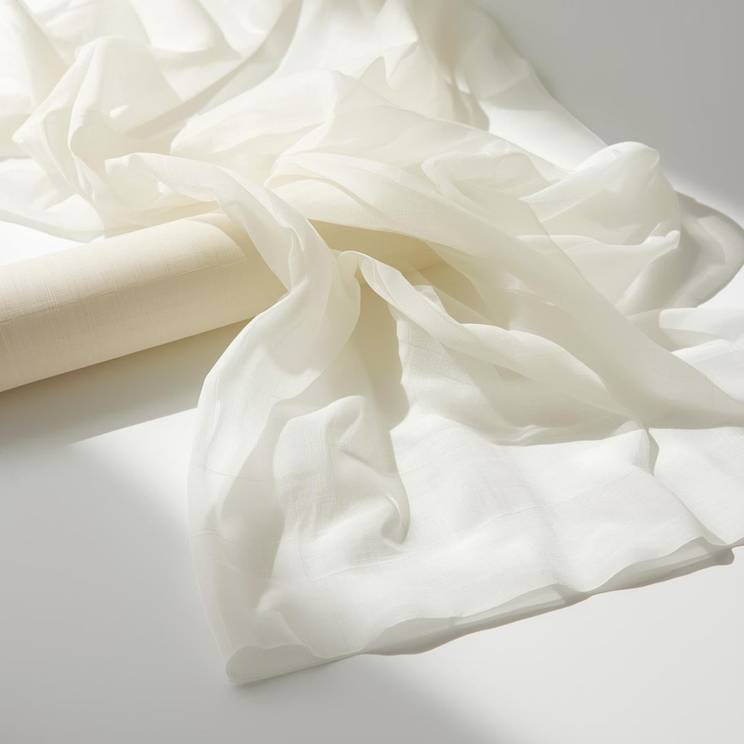 Polyester Ivory Sheer Voile Roll 50 Yard Continuous Pieces – 120” Wide | Wedding Backdrop | Free Shipping – Free Shipping