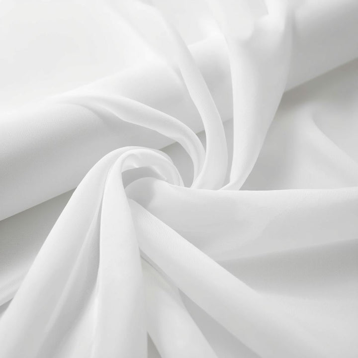 Polyester Voile White – 120” Wide, 10 Yard Continuous Pieces | Wedding & Event Draping | Free Shipping – Free Shipping