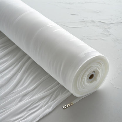 Polyester 120” Voile Sheer Fabric – 120 Yard Continuous Roll – Bulk Wholesale – Free Shipping