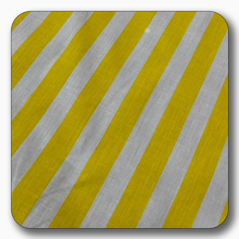 Stripe Print Poly Cotton Fabric 1" - Sold by the Yard