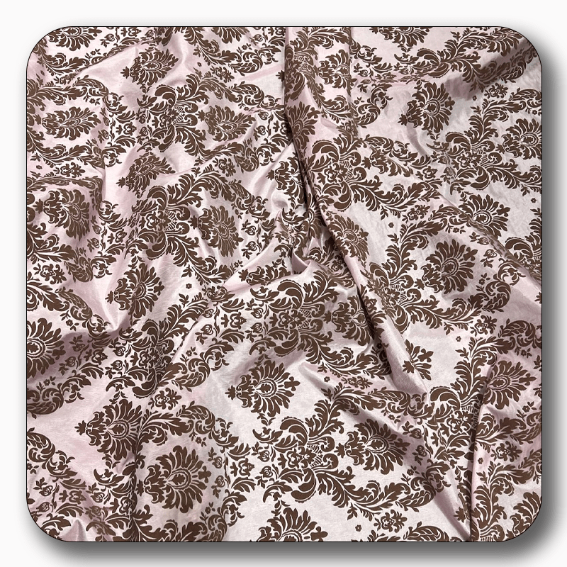 5 Yards Damask Flocking Taffeta Wholesale