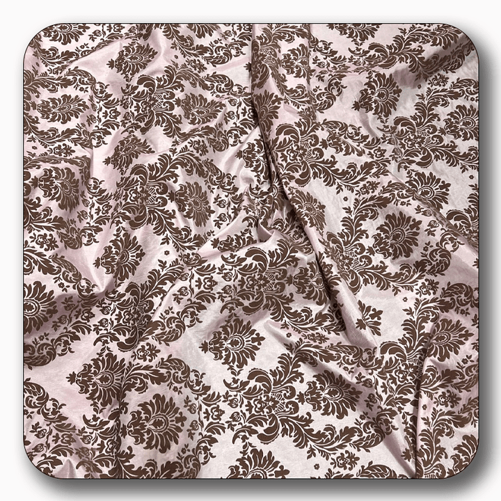 5 Yards Damask Flocking Taffeta Wholesale
