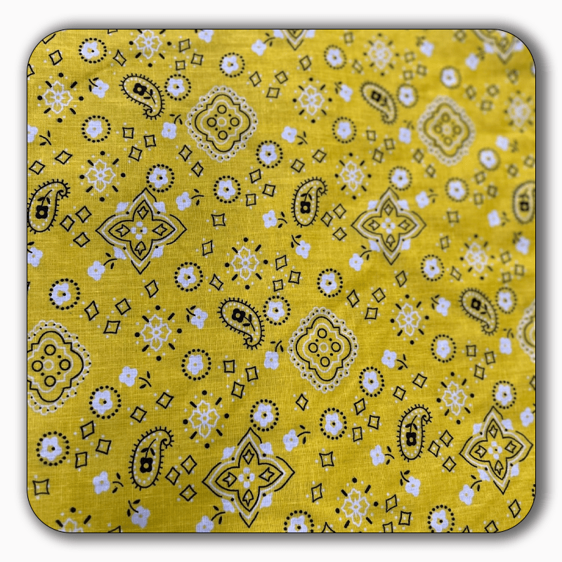Bandana Print Poly Cotton Fabric - Sold by the Yard