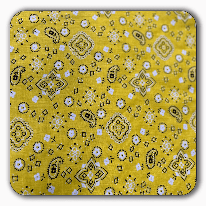Bandana Print Poly Cotton Fabric - Sold by the Yard