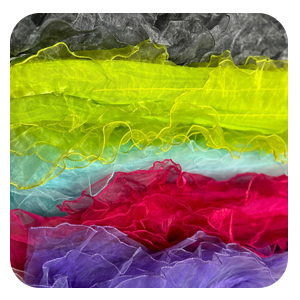 Ruffle Organza Fabric Mesh - Sold by the Yard