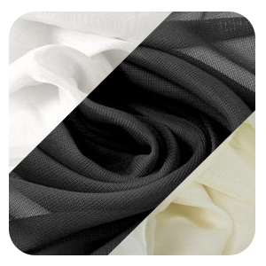Sheer chiffon discount fabric