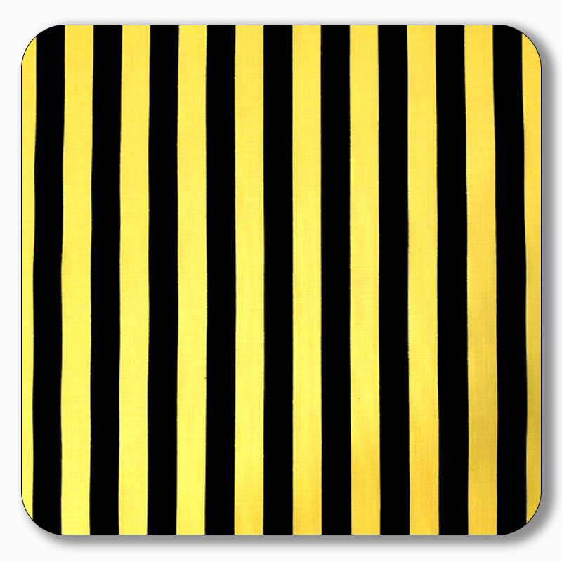 Stripe Print Poly Cotton Fabric 1" - Sold by the Yard